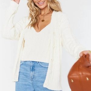 Calle Cardigan Cream Cableknit
